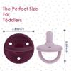 Sweet Child Pacifiers 0-18 Months, Set of 6 Ultra-Light Silicone Binkies with Collapsible Handle & 3 Air Holes for Added Safety, Best Newborn Pacifiers for Baby Boys Or Girls view 3
