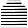 Baby Car Seat Stroller Covers Black and White Stripes Nursing Cover Breastfeeding Scarf Soft Breathable Stretchy Coverage Carseat Canopy Cover for Boys and Girls Soft Breathable Multi Use view 4