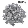 2Packs Grey Natural Wood Chips for DIY Alphabet Puzzle Letter Blocks for Intellectual Development and Early Education for Crafts and Decorative Projects view 4