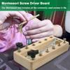 Inslat Montessori Screwdriver Board Set, Wooden Montessori Toy Tool for 3 4 5 Year Old Kids, Educational Screw Board Sensory Learning Toys STEM Fine Motor Skills Toys view 4