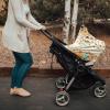 Baby Car Seat Covers Thanksgiving Fall Pumpkin Maple Leaves Linen Texture Nursing Covers Breastfeeding Scarf Soft Stretchy Carseat Canopy Cover Shopping Cart Cover Stroller Covers for Baby Girls Boys view 3