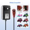 6V Battery Charger for Ride On Toys Car, Compatible with BMX X6, Kid TRAX GMC, Wal-Mart, Moto ATV Quad, Electric Vehicle Power Adapter with Square Plug view 2