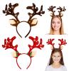 BESTOYARD 2Pcs Christmas Antler Headbands Reindeer Ears Holiday Hair Accessories for Halloween and Kids Gift view 1
