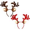BESTOYARD 2Pcs Christmas Antler Headbands Reindeer Ears Holiday Hair Accessories for Halloween and Kids Gift view 2