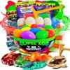 Original Stationery Slime Kit Dinosaur Egg Excavation - 4 Cracking Dino Eggs & 15 Plastic Shells - Glow-in-The-Dark Dig Set view 1