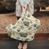 Baby Car Seat Covers Summer Beach Green Shell Starfish Coral White Nursing Covers Breastfeeding Scarf Soft Stretchy Carseat Canopy Cover Shopping Cart Cover Stroller Covers for Baby Girls Boys view 2