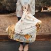 Baby Car Seat Covers Thanksgiving Cute Dog Pumpkin Maple Leaves Linen Nursing Covers Breastfeeding Scarf Soft Stretchy Carseat Canopy Cover Shopping Cart Cover Stroller Covers for Baby Girls Boys view 2