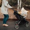 Baby Car Seat Covers Thanksgiving Cute Dog Pumpkin Maple Leaves Linen Nursing Covers Breastfeeding Scarf Soft Stretchy Carseat Canopy Cover Shopping Cart Cover Stroller Covers for Baby Girls Boys view 3