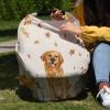 Baby Car Seat Covers Thanksgiving Cute Dog Pumpkin Maple Leaves Linen Nursing Covers Breastfeeding Scarf Soft Stretchy Carseat Canopy Cover Shopping Cart Cover Stroller Covers for Baby Girls Boys view 4