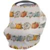 Baby Car Seat Covers Thanksgiving Fall Pumpkin Sunflower Maple Leaves Linen Nursing Covers Breastfeeding Scarf Stretchy Carseat Canopy Cover Shopping Cart Cover Stroller Covers for Baby Girls Boys view 1