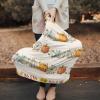 Baby Car Seat Covers Thanksgiving Fall Pumpkin Sunflower Maple Leaves Linen Nursing Covers Breastfeeding Scarf Stretchy Carseat Canopy Cover Shopping Cart Cover Stroller Covers for Baby Girls Boys view 2
