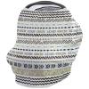 Baby Car Seat Covers Bohemian Elegant Lines Boho Ethnic Style Nursing Covers Breastfeeding Scarf Soft Stretchy Carseat Canopy Cover Shopping Cart Cover Stroller Covers for Baby Girls Boys view 1
