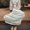 Baby Car Seat Covers Bohemian Elegant Lines Boho Ethnic Style Nursing Covers Breastfeeding Scarf Soft Stretchy Carseat Canopy Cover Shopping Cart Cover Stroller Covers for Baby Girls Boys view 2