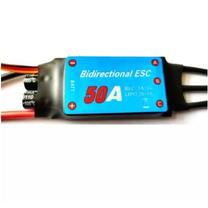 50A Bidirectional Brushless ESC for Te Control Ship Pneumatic Underwater Propelle