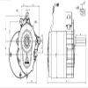 250W 24V 75RPM, 120RPM, DC Brushed Low-Speed Motor, Wheelchair Motor, with Electromagnetic Brake/handbrake - (Speed(RPM): 160RPM) view 2