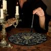 Golgner 9.8in Butterfly Wooden Pendulum Board Dowsing Divination with Crystal Dowsing Pendulum Necklace, Metaphysical Message Board, Wooden Carven Board, Witchcraft Wiccan Altar Supplies Kit view 4