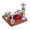 GENYUU External Combustion Engine Model, Adjustable Speed Stirling Engine Motor Model, Physics Science Experiment Toy Kits for Adults and Teenagers view 4