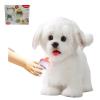 Plush Interactive Maltese Simulation Dog- Puppy Dog Toy for Kids-with Walking, Barking, Wagging Tail & Talking- Robotic Present Pet Toy for Toddler Kids Girls Boys view 1