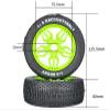 2pcs 1/8 Off-Road Vehicle Tires Multicolor Small Ding Wear-Resistant Racing Rally Tire RC Remote Control Short Truck Model Car (Green) view 2