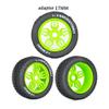 2pcs 1/8 Off-Road Vehicle Tires Multicolor Small Ding Wear-Resistant Racing Rally Tire RC Remote Control Short Truck Model Car (Green) view 3