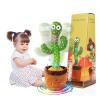 MIAODAM Singing Talking Cactus Toy Repeating What You Say, Adjustable Volume Dancing Cactus Baby Toy Glowing Plush Toy for Baby Gift view 1