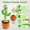 MIAODAM Singing Talking Cactus Toy Repeating What You Say, Adjustable Volume Dancing Cactus Baby Toy Glowing Plush Toy for Baby Gift view 2