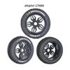 2pcs 1/8 Off-Road Vehicle Tires Multicolor Small Ding Wear-Resistant Racing Rally Tire RC Remote Control Short Truck Model Car (Black) view 3
