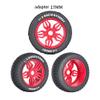 2pcs 1/8 Off-Road Vehicle Tires Multicolor Small Ding Wear-Resistant Racing Rally Tire RC Remote Control Short Truck Model Car (red) view 3