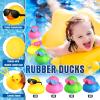 Chivao 48 Pcs Mini Rubber Ducks with Sunglasses in Bulk Small Duck Gift Bathtub Toys for Holiday Cruise Birthday Party Favor(Multicolor) view 3