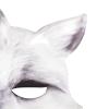 NICEYST Fun Animal Halloween Mask Furry Half Face Mask Bunny Masks Halloween Cosplay Costume Carnival Party Costume Props (Style 2-White Lowrie) view 4