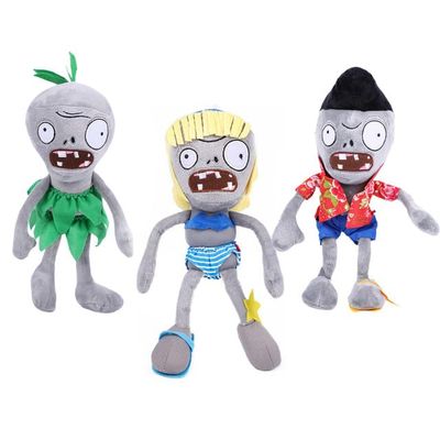 Dyharnsty 3Pcs Cute Plush Toys Zombie Sets,PVZ Stuffed Figure Doll for Children, Great Gifts for Kids and Fans