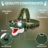 DX DA XIN Dinosaur Headlamp T-Rex LED Headlamps for Kids Flashlights Camping Gear - Dinosaur Toys for Boys Girls Toddlers Outdoor Toys for Kids Birthday Halloween Stocking Stuffers view 3