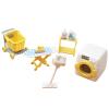 Dollhouse Simulation Mini Laundry Room Kit Miniature Plastic Washing Machine Vacuum Cleaner Set Dollhouse Accessories for Micro Landscape Sets view 1