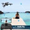 Mini Drone with Camera for Adults Kids - 1080P HD FPV Camera Drones with 90 Adjustable Lens, Gestures Selfie, One Key Start, 360 Flips, Toys Gifts RC Quadcopter for Boys Girls with 2 Batteries view 4