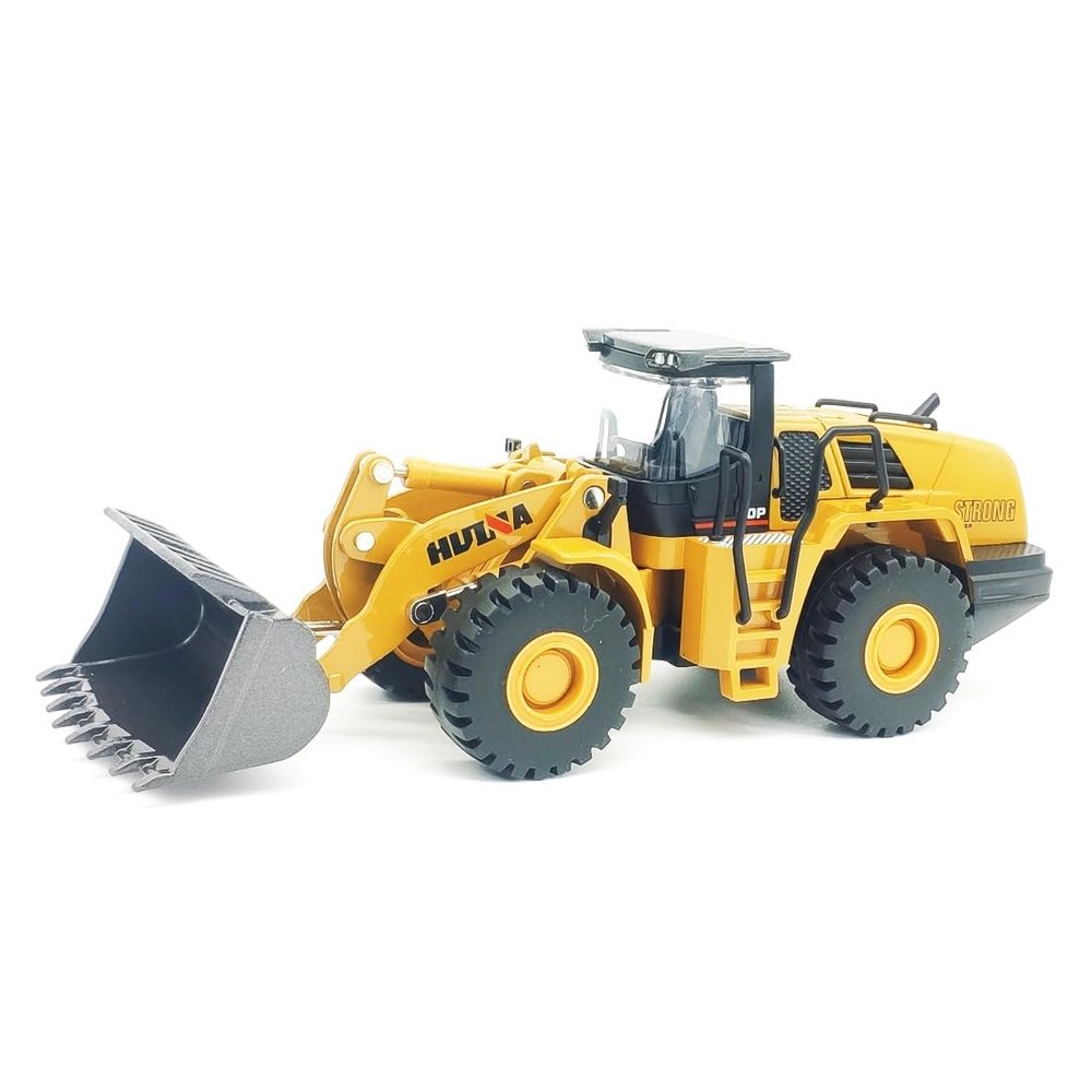 DDLONGDD Bulldozer Toys for Boys Heavy-Duty Metal Loader Vehicle Sand/Beach Toy with Functional Arm and Bucket,Realistic Perfect for Sandbox Indoor/Outdoor Play Die Cast Construction Model