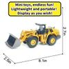 DDLONGDD Bulldozer Toys for Boys Heavy-Duty Metal Loader Vehicle Sand/Beach Toy with Functional Arm and Bucket,Realistic Perfect for Sandbox Indoor/Outdoor Play Die Cast Construction Model view 2