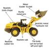 DDLONGDD Bulldozer Toys for Boys Heavy-Duty Metal Loader Vehicle Sand/Beach Toy with Functional Arm and Bucket,Realistic Perfect for Sandbox Indoor/Outdoor Play Die Cast Construction Model view 3
