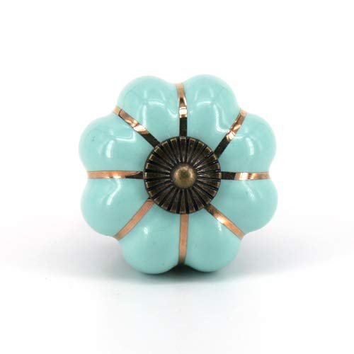 6PCS Kid Room Furniture Pumpkin Handle Cabinet Cupboard Drawer Knob Pulls - (Color: B)