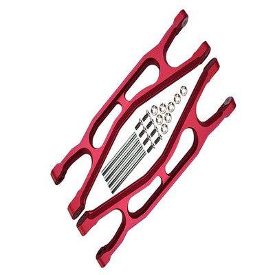 Aluminum 6061-T6 Front Or Rear Extended Upper Arms For Traxxas 1:5 X Maxx 8S With WideMAXX #7895 / XRT 8S Monster Truck Upgrades - Red