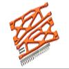 Aluminum 6061-T6 Front Or Rear Extended Lower Arms For Traxxas 1:5 X Maxx 8S With WideMAXX #7895 / XRT 8S Monster Truck Upgrades - Orange view 1