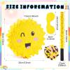 Lewtemi Sun Piata for Summer Birthday Party Yellow Piata with Stick, Blindfold, Confetti for Adults Birthday Baby Shower Party Supplies view 3