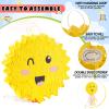 Lewtemi Sun Piata for Summer Birthday Party Yellow Piata with Stick, Blindfold, Confetti for Adults Birthday Baby Shower Party Supplies view 4