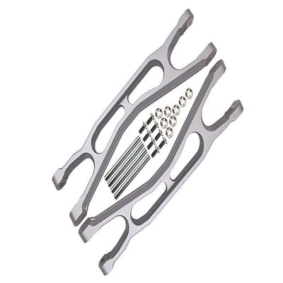 Aluminum 6061-T6 Front Or Rear Extended Upper Arms For Traxxas 1:5 X Maxx 8S With WideMAXX #7895 / XRT 8S Monster Truck Upgrades - Silver