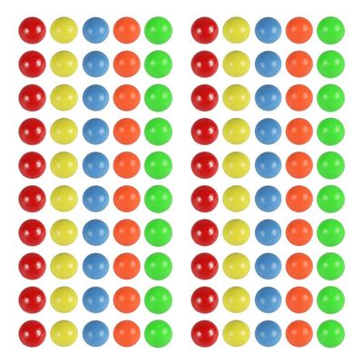 Toddmomy 100Pcs Colorful Plastic Balls for Kids - Perfect for Games Counting and Educational Play 15Mm Diameter