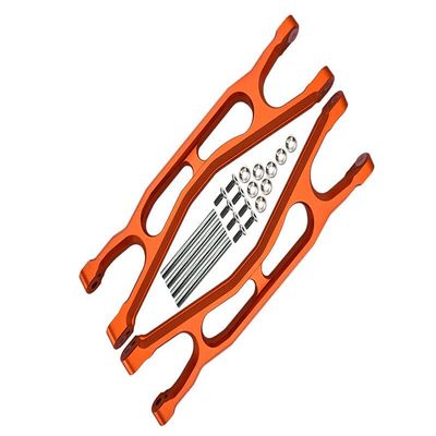 Aluminum 6061-T6 Front Or Rear Extended Upper Arms For Traxxas 1:5 X Maxx 8S With WideMAXX #7895 / XRT 8S Monster Truck Upgrades - Orange