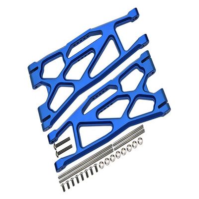 Aluminum 6061-T6 Front Or Rear Extended Lower Arms For Traxxas 1:5 X Maxx 8S With WideMAXX #7895 / XRT 8S Monster Truck Upgrades - Blue