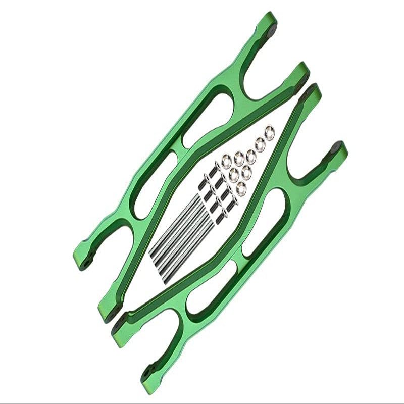 Aluminum 6061-T6 Front Or Rear Extended Upper Arms For Traxxas 1:5 X Maxx 8S With WideMAXX #7895 / XRT 8S Monster Truck Upgrades - Green