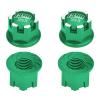 Aluminum 7075-T6 Wheel Lock for Traxxas 1:8 4WD Sledge / 1:5 X Maxx 6S / X Maxx 8S / XRT 8S / 1:6 Sand Car 8S / 1:10 E-Revo 2.0 VXL / 1:10 Maxx with WideMAXX - 4Pc Set Green view 1