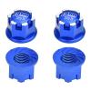 Aluminum 7075-T6 Wheel Lock for Traxxas 1:8 4WD Sledge / 1:5 X Maxx 6S / X Maxx 8S / XRT 8S / 1:6 Sand Car 8S / 1:10 E-Revo 2.0 VXL / 1:10 Maxx with WideMAXX - 4Pc Set Blue view 1