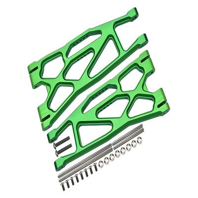Aluminum 6061-T6 Front Or Rear Extended Lower Arms For Traxxas 1:5 X Maxx 8S With WideMAXX #7895 / XRT 8S Monster Truck Upgrades - Green